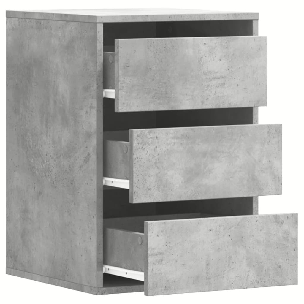 Kommode Betonggrå 40X41X58 Cm Konstruert Tre