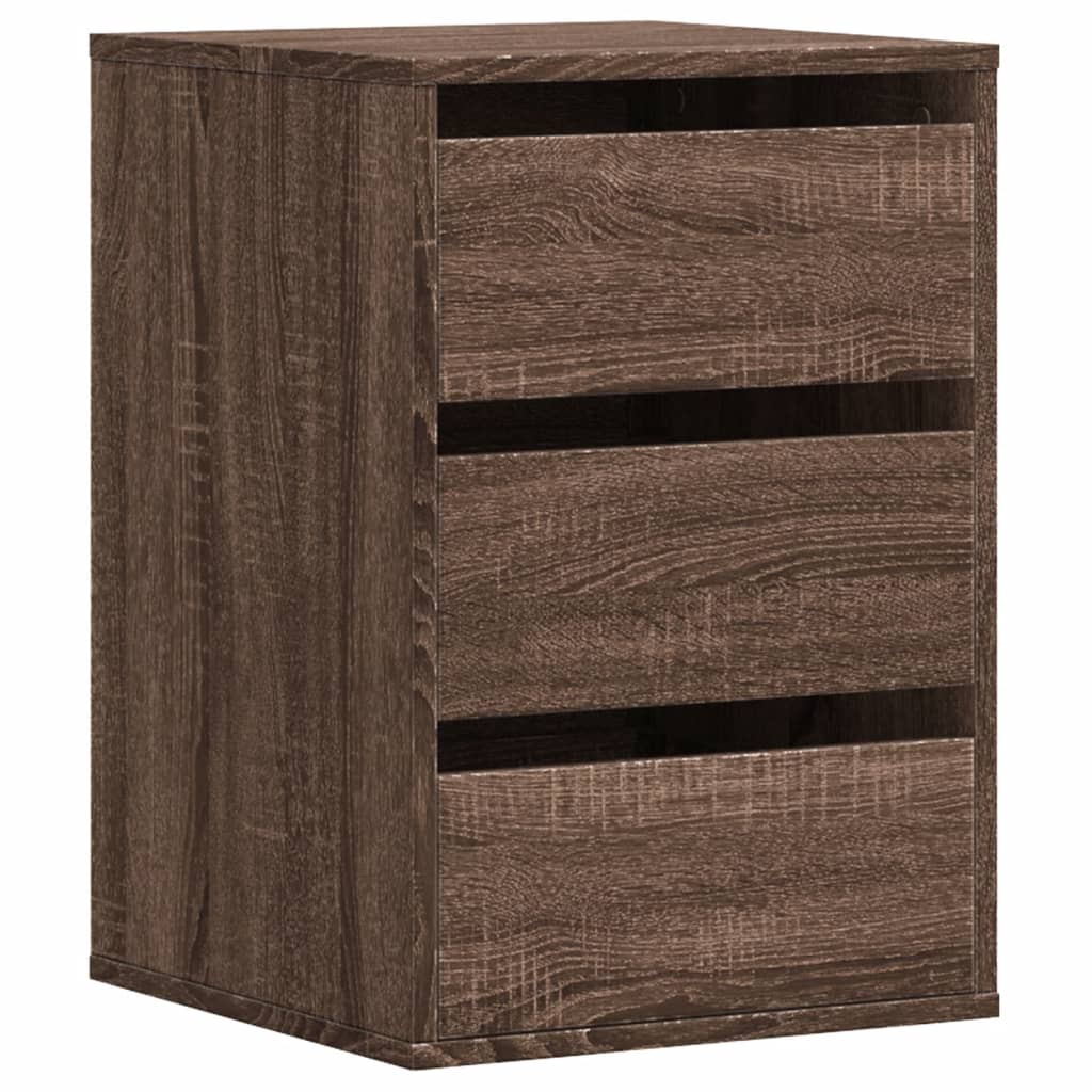 Kommode Brun Eik 40X41X58 Cm Konstruert Tre