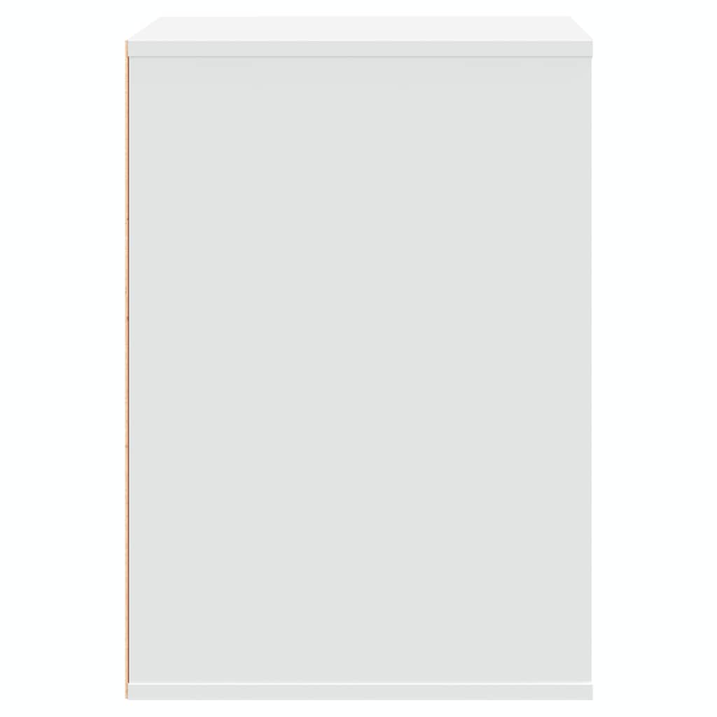 Kommode Hvit 60X41X58 Cm Konstruert Tre