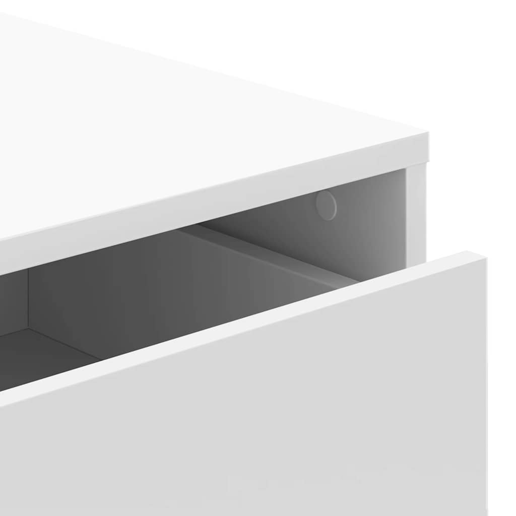 Kommode Hvit 60X41X58 Cm Konstruert Tre
