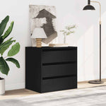 Kommode Svart 60X41X58 Cm Konstruert Tre