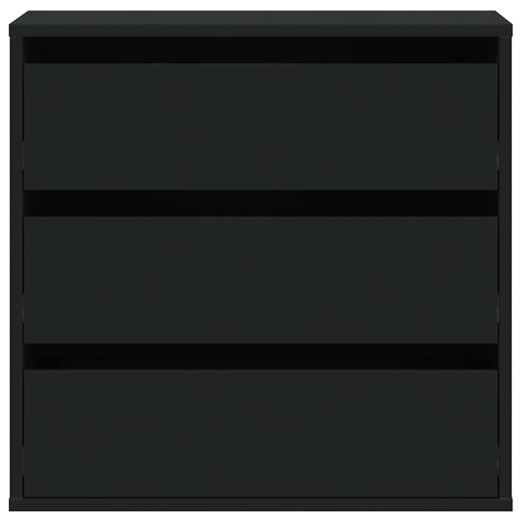 Kommode Svart 60X41X58 Cm Konstruert Tre