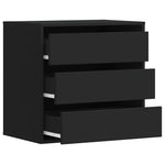 Kommode Svart 60X41X58 Cm Konstruert Tre