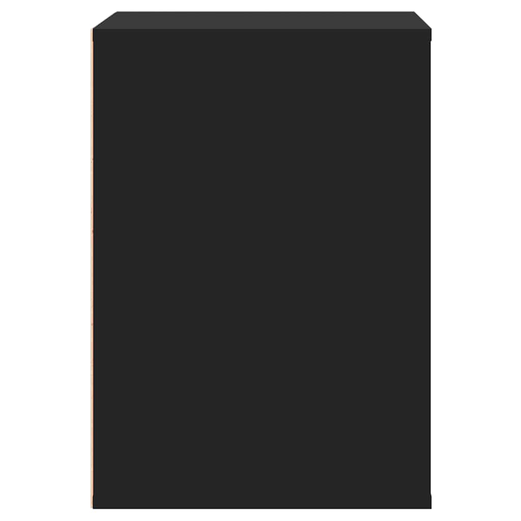 Kommode Svart 60X41X58 Cm Konstruert Tre