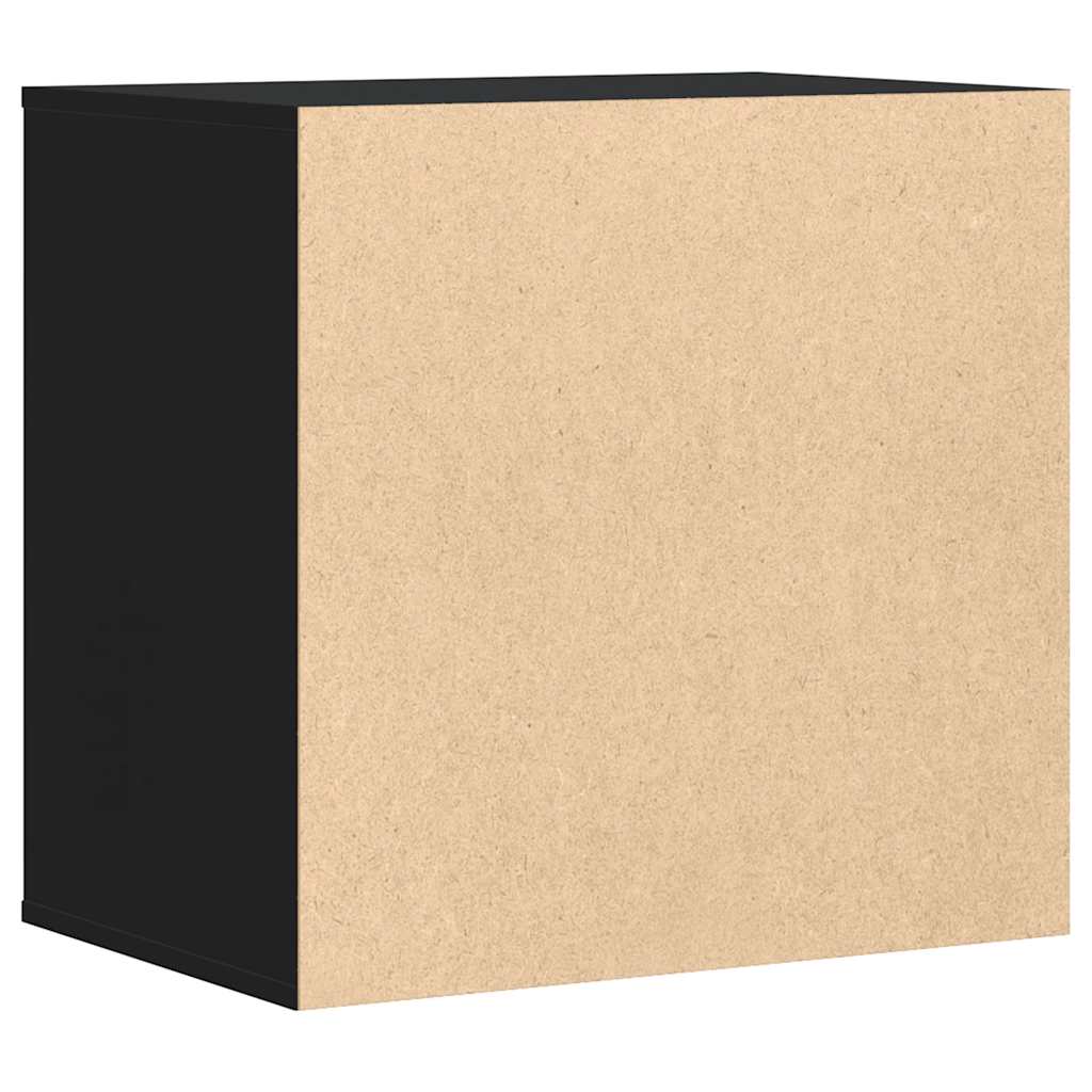 Kommode Svart 60X41X58 Cm Konstruert Tre