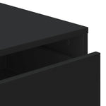 Kommode Svart 60X41X58 Cm Konstruert Tre