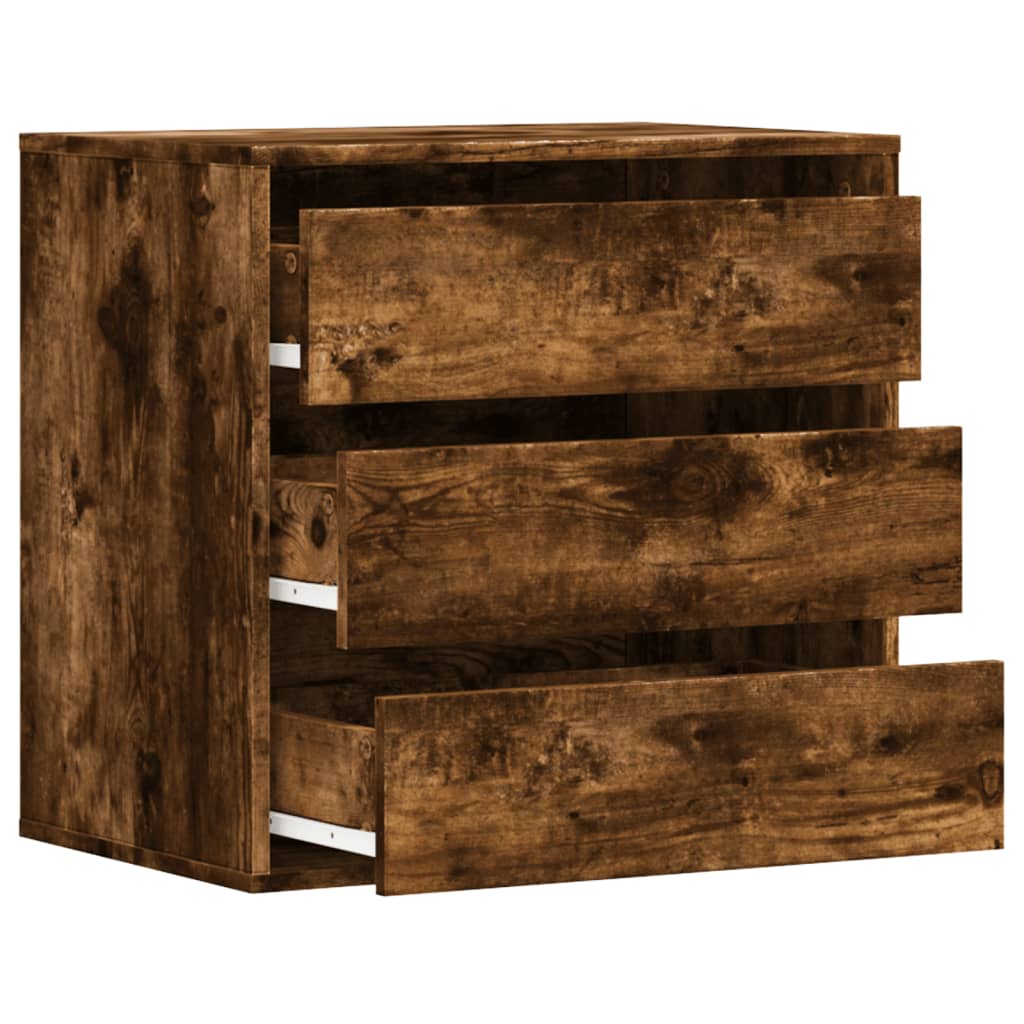 Kommode Røkt Eik 60X41X58 Cm Konstruert Tre