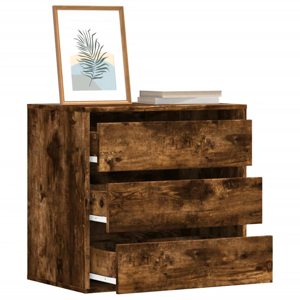Kommode Røkt Eik 60X41X58 Cm Konstruert Tre