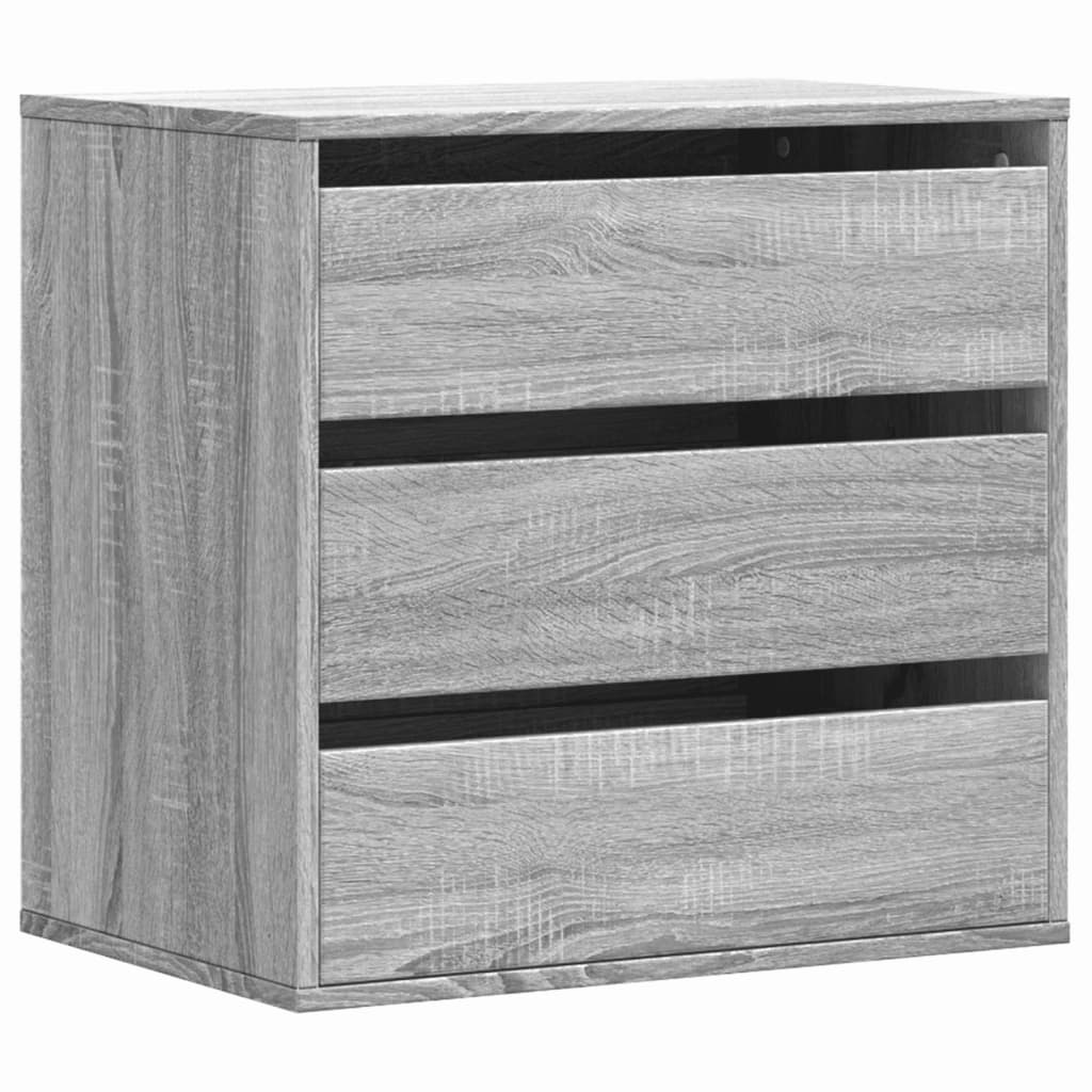 Kommode Grå Sonoma 60X41X58 Cm Konstruert Tre