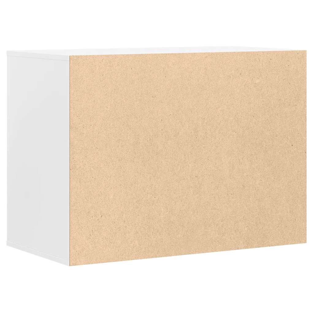Kommode Hvit 80X41X58 Cm Konstruert Tre