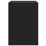 Kommode Svart 80X41X58 Cm Konstruert Tre