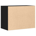 Kommode Svart 80X41X58 Cm Konstruert Tre