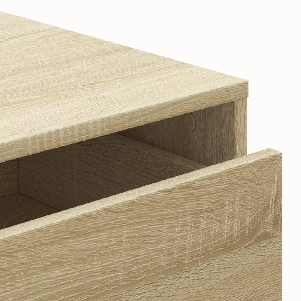 Kommode Sonoma Eik 80X41X58 Cm Konstruert Tre