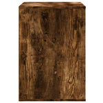 Kommode Røkt Eik 80X41X58 Cm Konstruert Tre