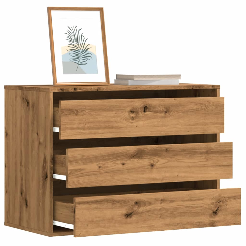 Kommode Artisan Eik 80X41X58 Cm Konstruert Tre