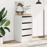 Kommode Hvit 40X41X76 Cm Konstruert Tre