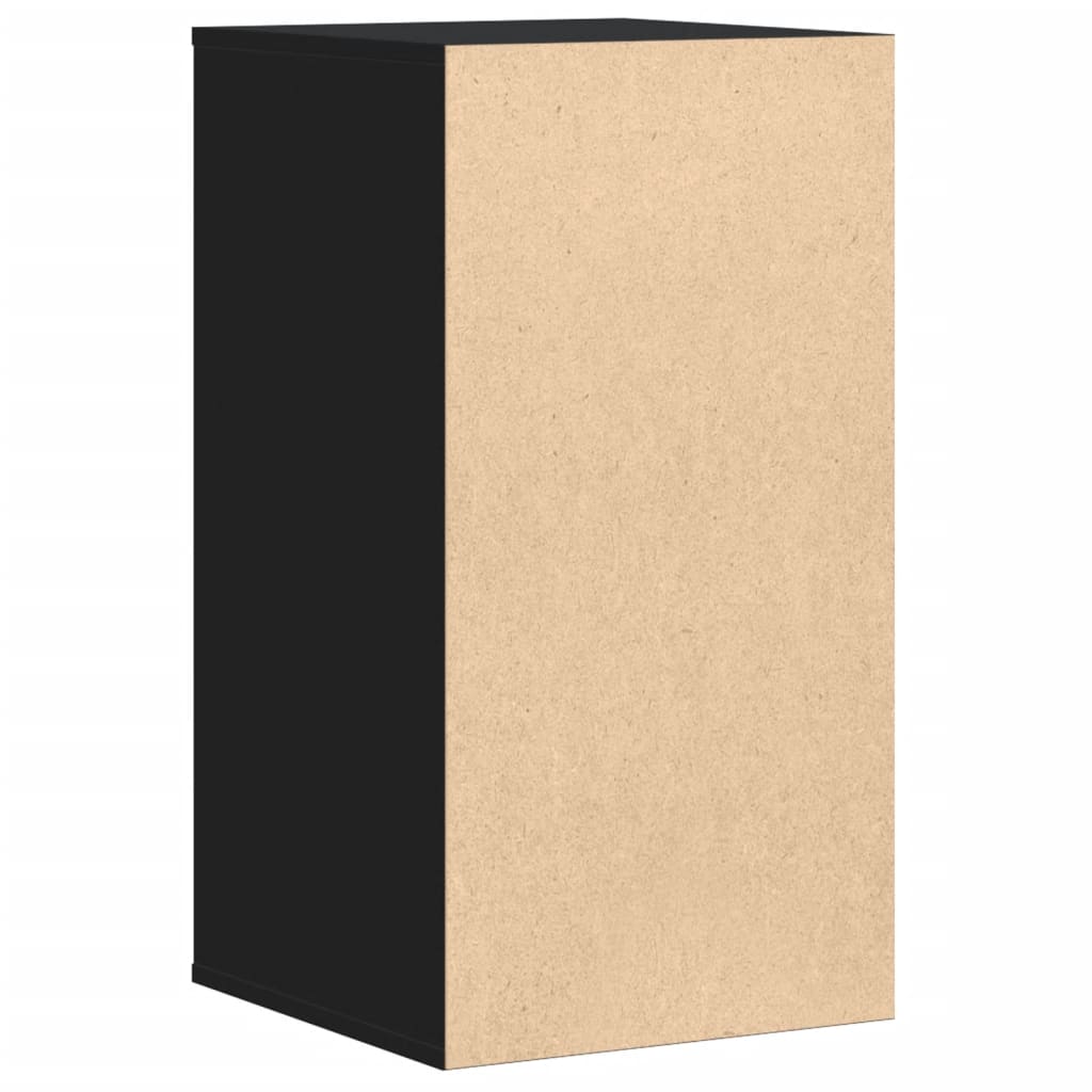 Kommode Svart 40X41X76 Cm Konstruert Tre