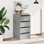 Kommode Betonggrå 40X41X76 Cm Konstruert Tre