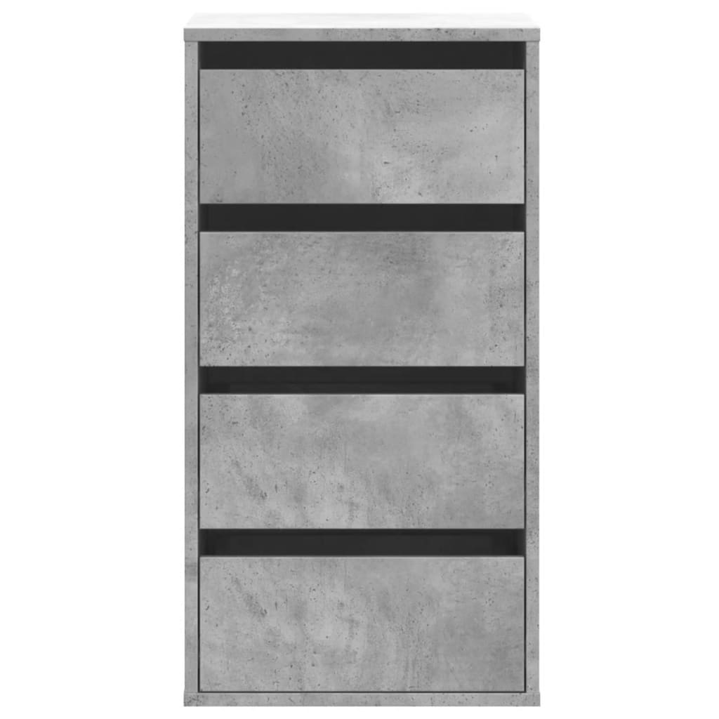 Kommode Betonggrå 40X41X76 Cm Konstruert Tre