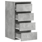 Kommode Betonggrå 40X41X76 Cm Konstruert Tre