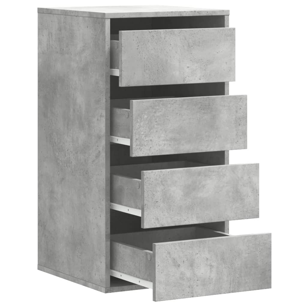 Kommode Betonggrå 40X41X76 Cm Konstruert Tre