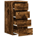 Kommode Røkt Eik 40X41X76 Cm Konstruert Tre