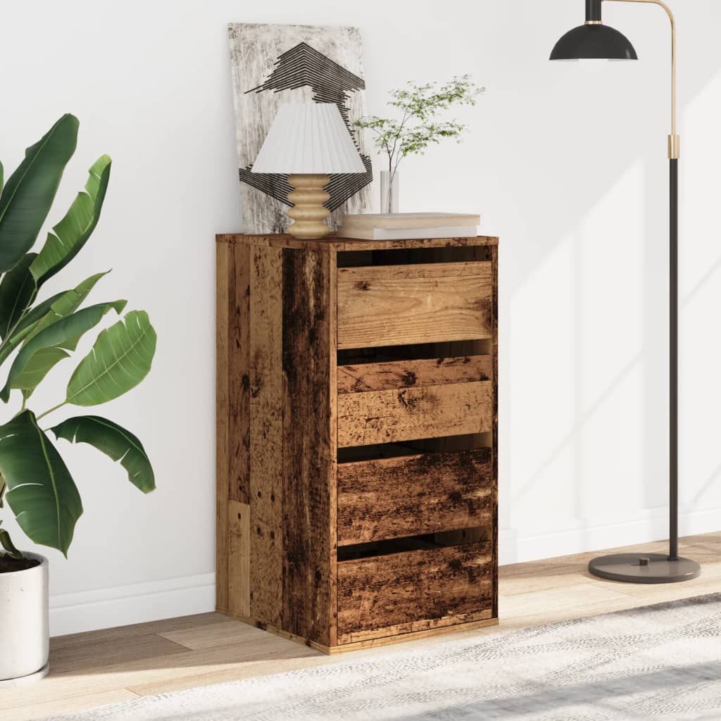 Kommode Gammelt Tre 40X41X76 Cm Konstruert Tre