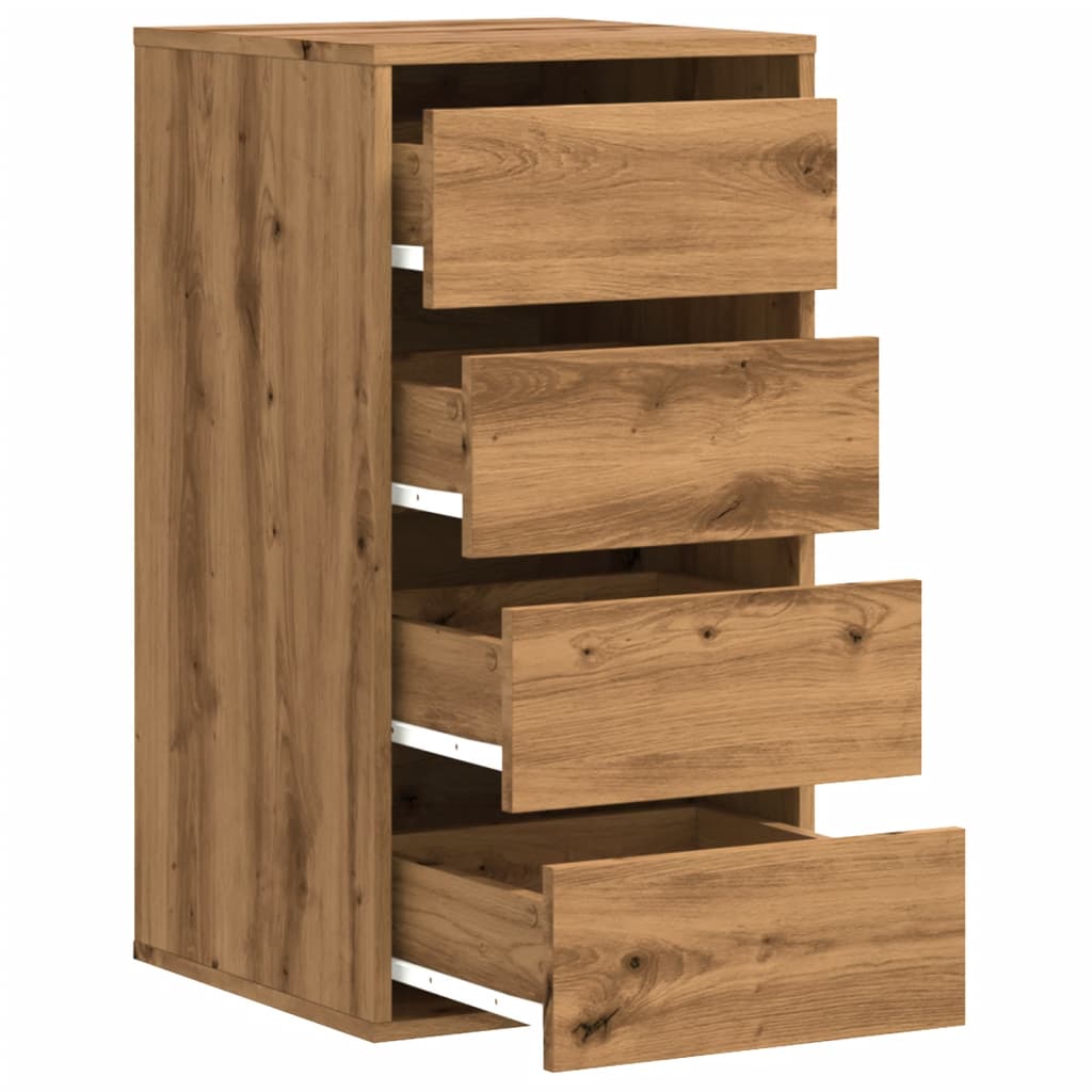 Kommode Artisan Eik 40X41X76 Cm Konstruert Tre