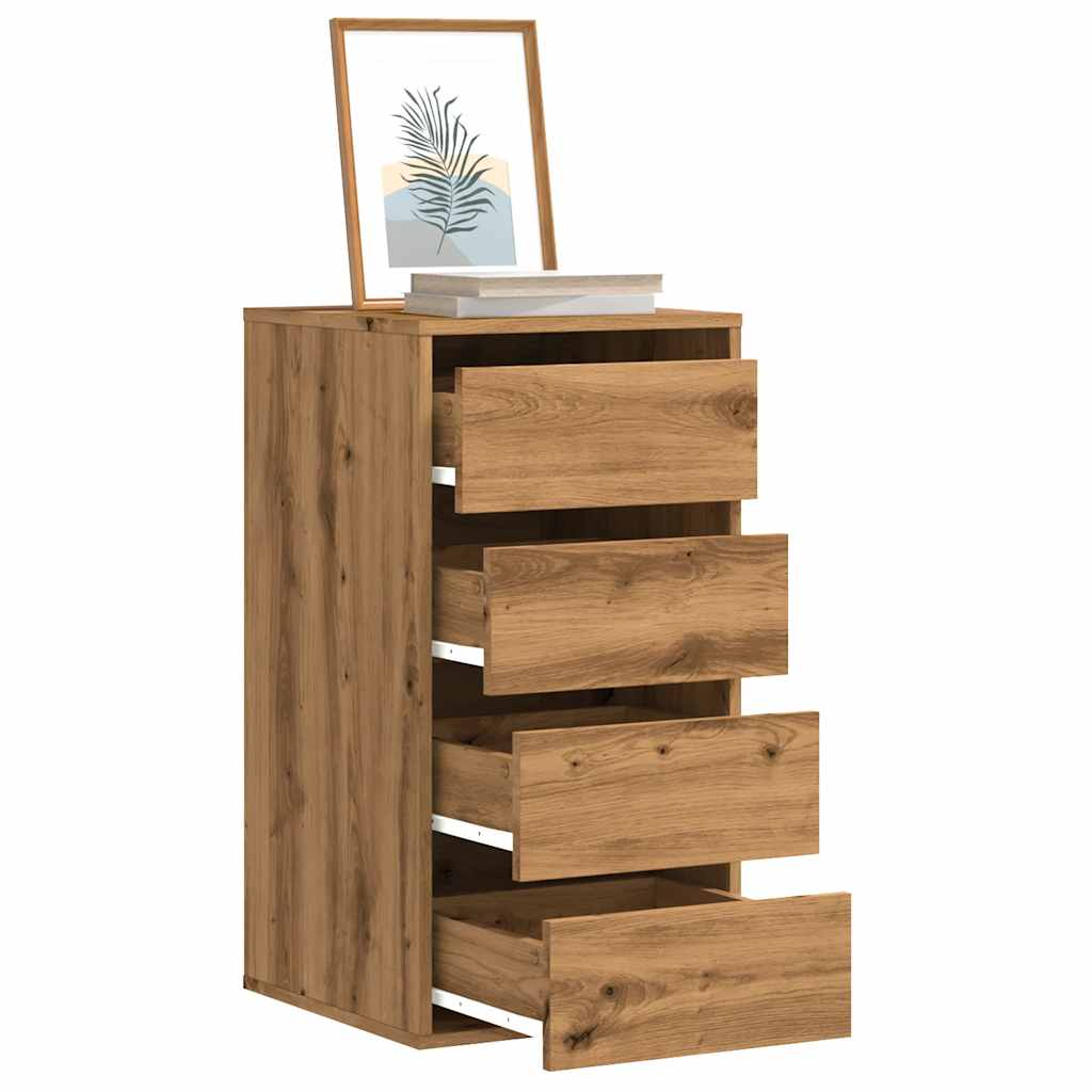 Kommode Artisan Eik 40X41X76 Cm Konstruert Tre