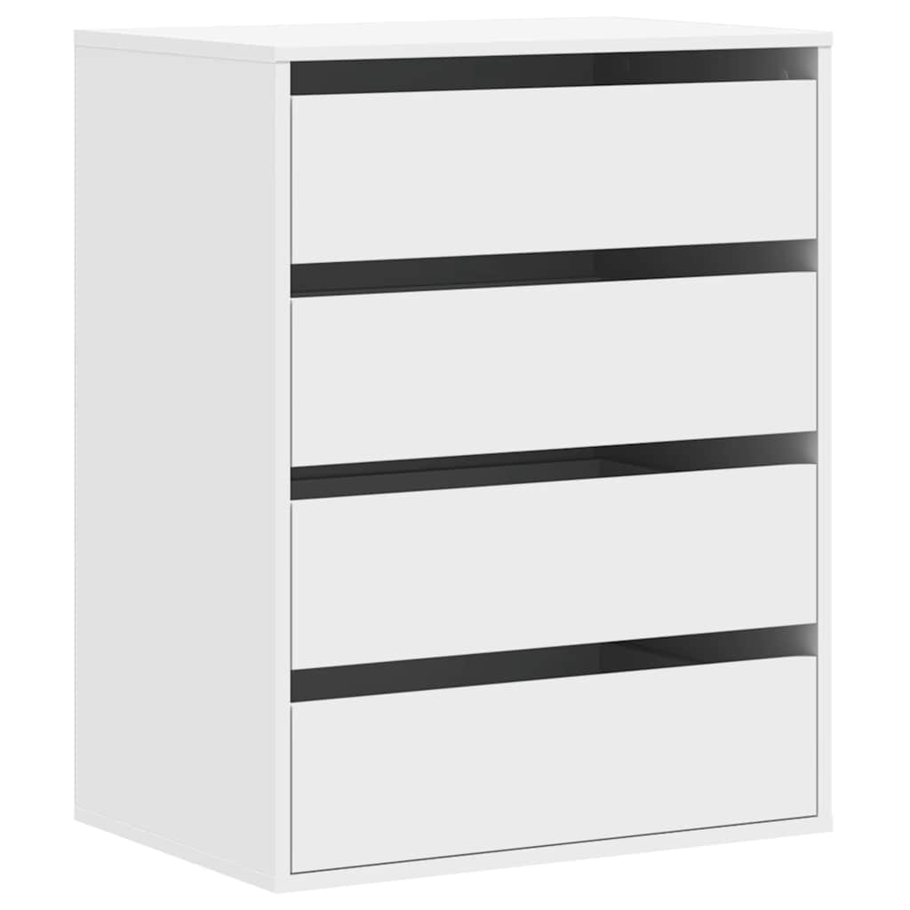 Kommode Hvit 60X41X76 Cm Konstruert Tre