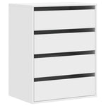Kommode Hvit 60X41X76 Cm Konstruert Tre