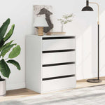 Kommode Hvit 60X41X76 Cm Konstruert Tre