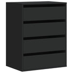 Kommode Svart 60X41X76 Cm Konstruert Tre