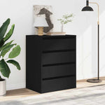 Kommode Svart 60X41X76 Cm Konstruert Tre