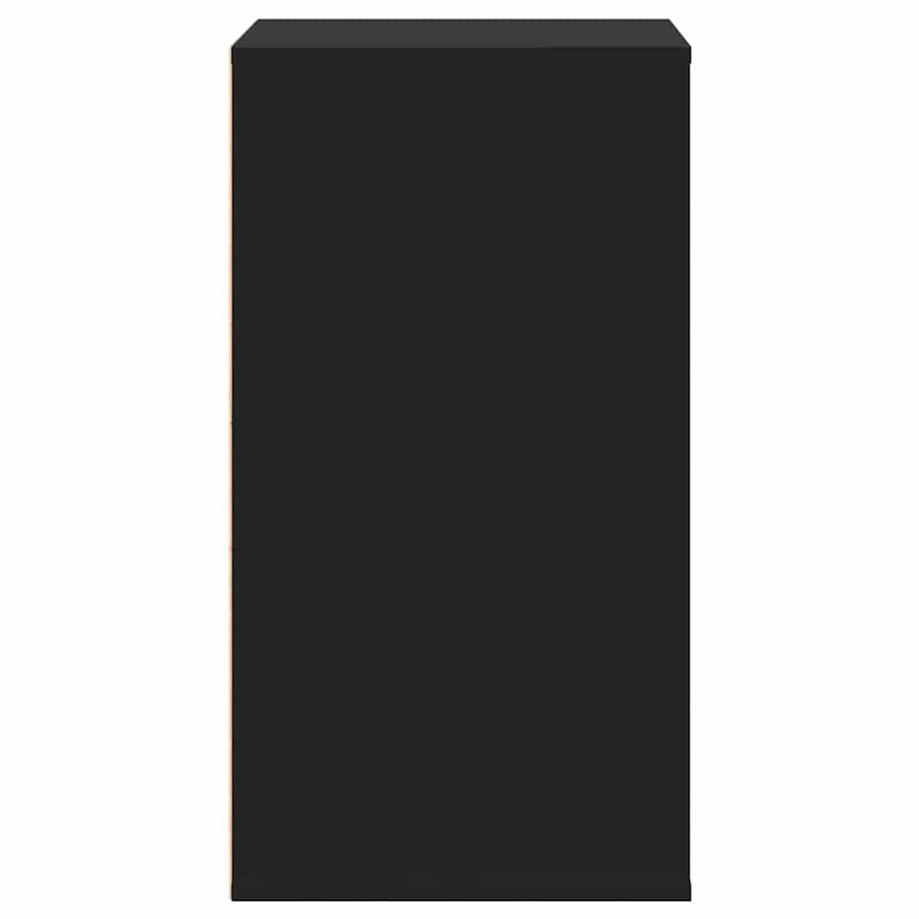 Kommode Svart 60X41X76 Cm Konstruert Tre