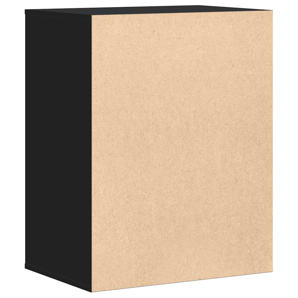 Kommode Svart 60X41X76 Cm Konstruert Tre