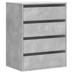 Kommode Betonggrå 60X41X76 Cm Konstruert Tre