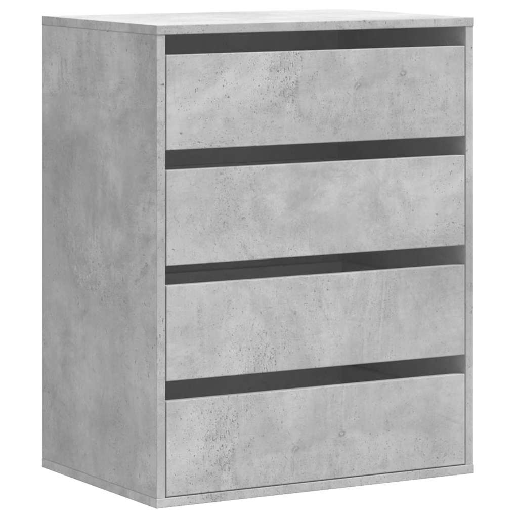 Kommode Betonggrå 60X41X76 Cm Konstruert Tre