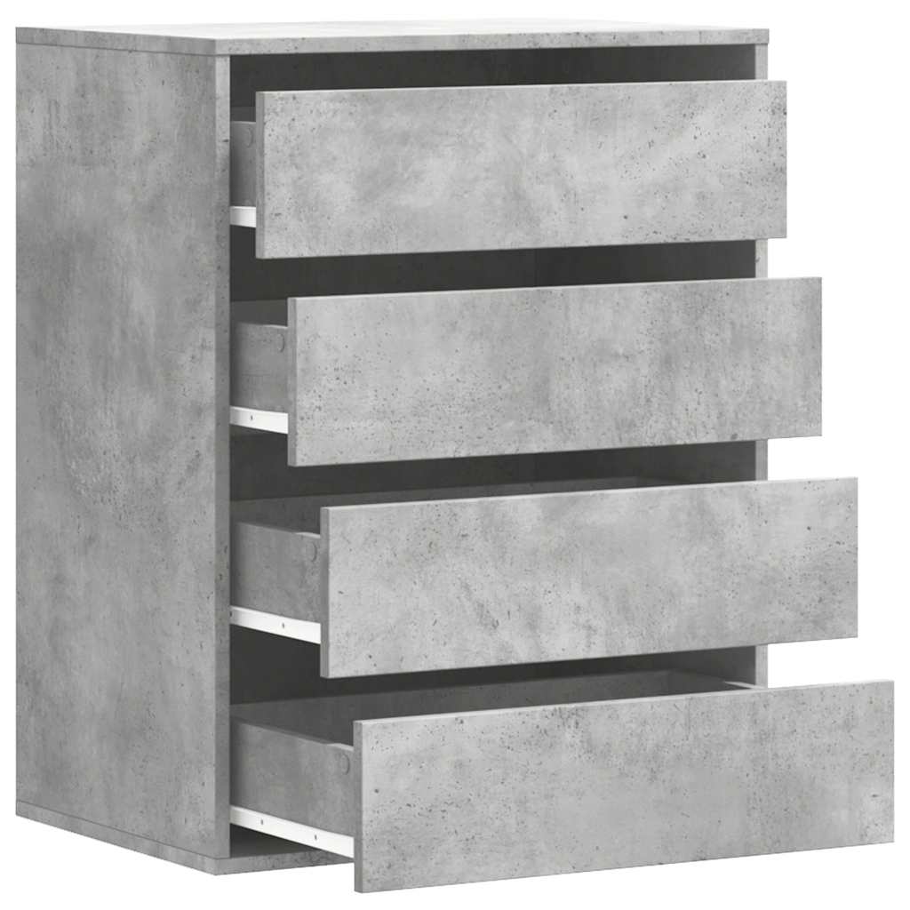 Kommode Betonggrå 60X41X76 Cm Konstruert Tre