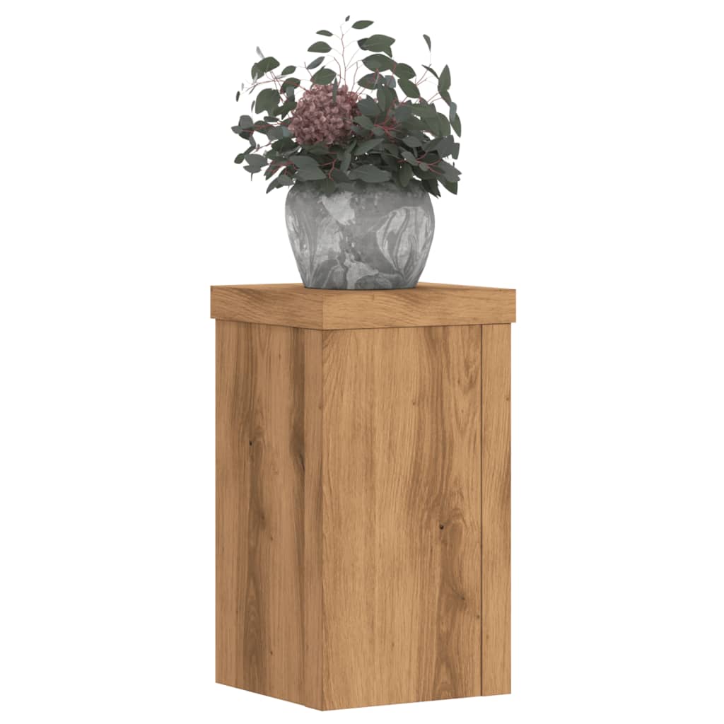Plantestativer 2 Stk Artisan Eik 10X10X18 Cm Konstruert Tre