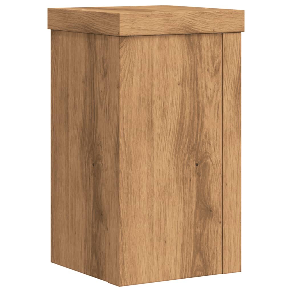 Plantestativer 2 Stk Artisan Eik 10X10X18 Cm Konstruert Tre