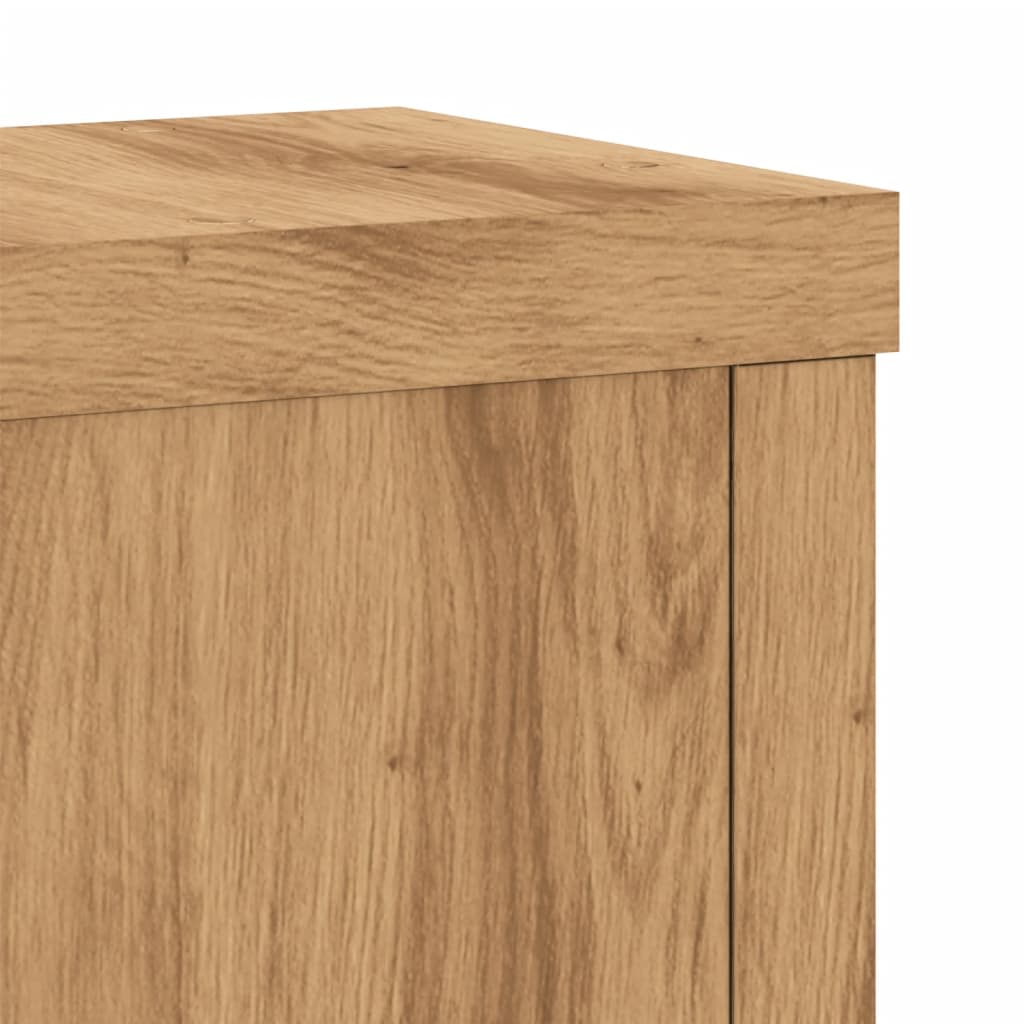 Plantestativer 2 Stk Artisan Eik 10X10X18 Cm Konstruert Tre