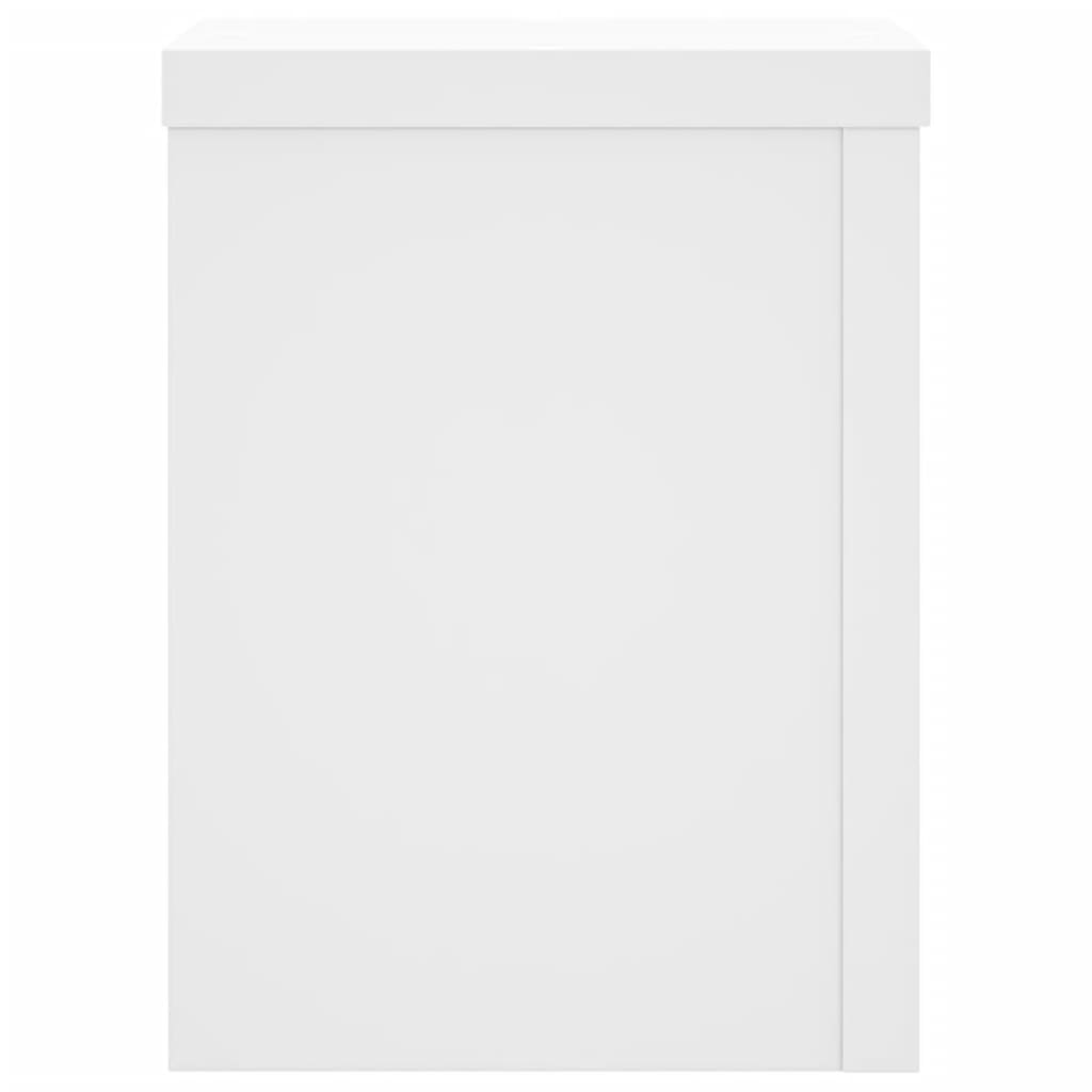 Plantestativer 2 Stk Hvit 15X15X20 Cm Konstruert Tre