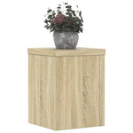 Plantestativer 2 Stk Sonoma Eik 15X15X20 Cm Konstruert Tre