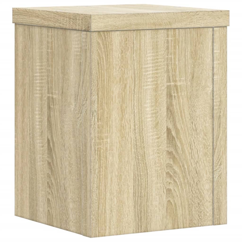 Plantestativer 2 Stk Sonoma Eik 15X15X20 Cm Konstruert Tre