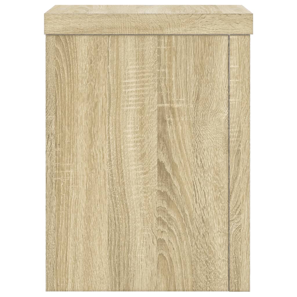 Plantestativer 2 Stk Sonoma Eik 15X15X20 Cm Konstruert Tre