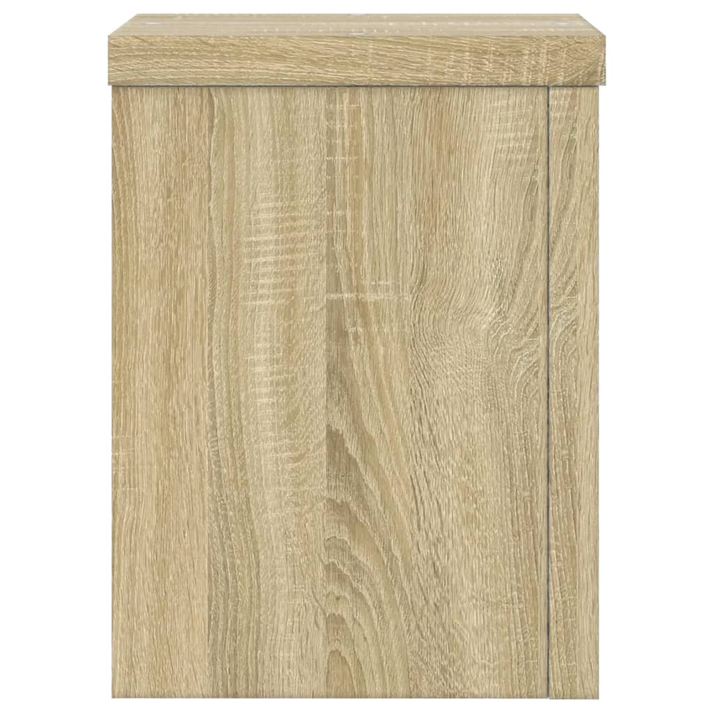 Plantestativer 2 Stk Sonoma Eik 15X15X20 Cm Konstruert Tre