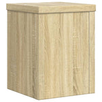 Plantestativer 2 Stk Sonoma Eik 15X15X20 Cm Konstruert Tre