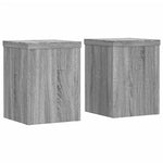 Plantestativer 2 Stk Grå Sonoma 15X15X20 Cm Konstruert Tre