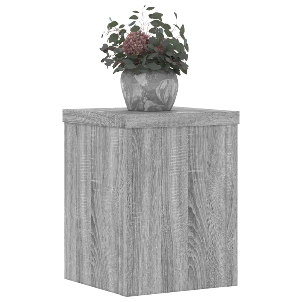 Plantestativer 2 Stk Grå Sonoma 15X15X20 Cm Konstruert Tre